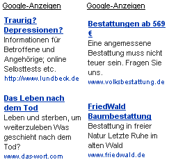 Googlewerbung Hommingberger Gepardenforelle